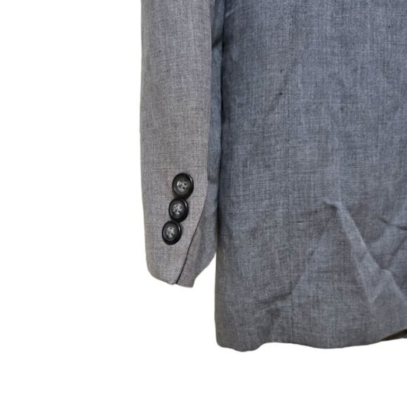 Claiborne NWT Gray Linen Blend Single Breasted Sports Coat Blazer Sz 38R - Picture 5 of 12